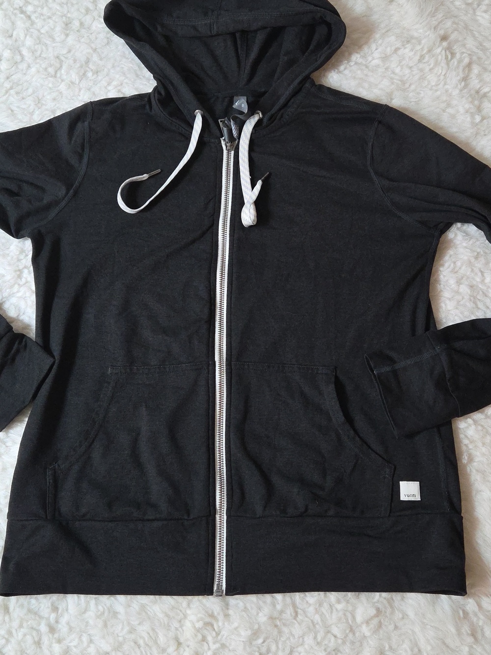 Vuori Halo Perfomance Hoodie 2.0 Sz XS Black Heather - Picture 6 of 12